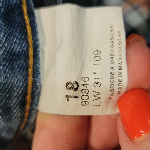 Flannel Lined Jeans size 18 x 31 - Picture 3 of 3